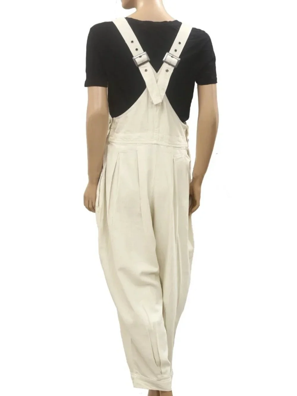 Free People We The Free Felix Tapered Overalls Jumpsuit Dress Pinafore L 288647